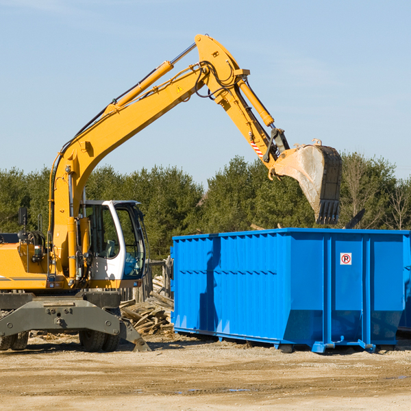 what size residential dumpster rentals are available in Gillespie